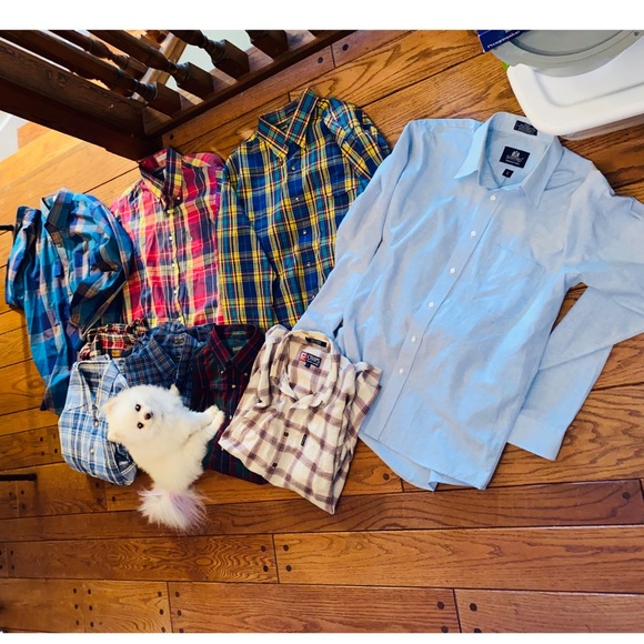 Men's 44R Blazers & 9 L/XL Dress Shirts Lot - Picture 11 of 16